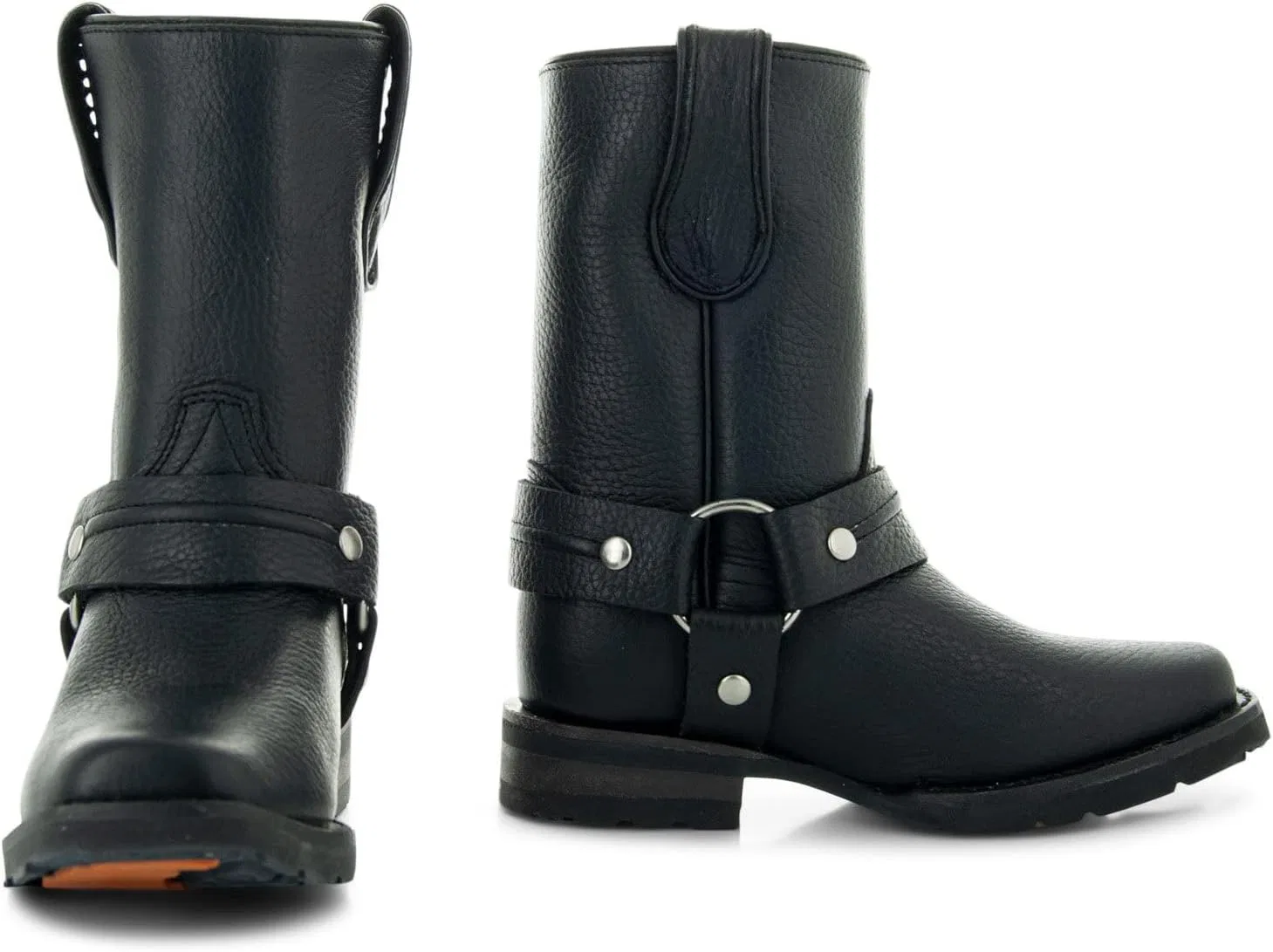 Детские сапоги для девочек с квадратным носком Soto Boots, Black — фото 2