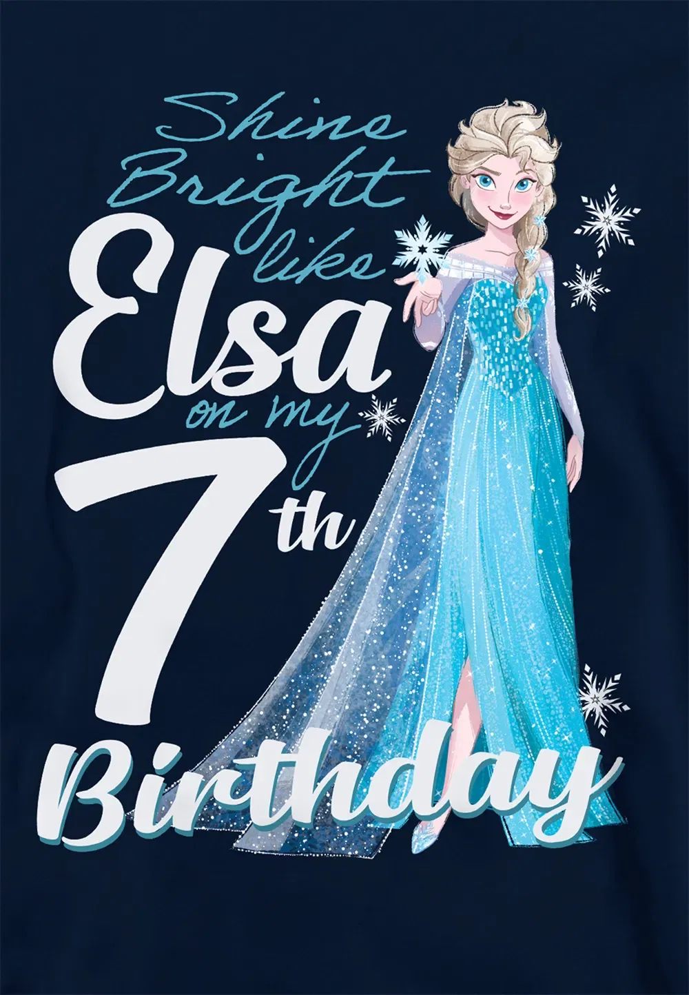Детская худи Disney Frozen Bright Like Elsa, темно-синий — фото 2