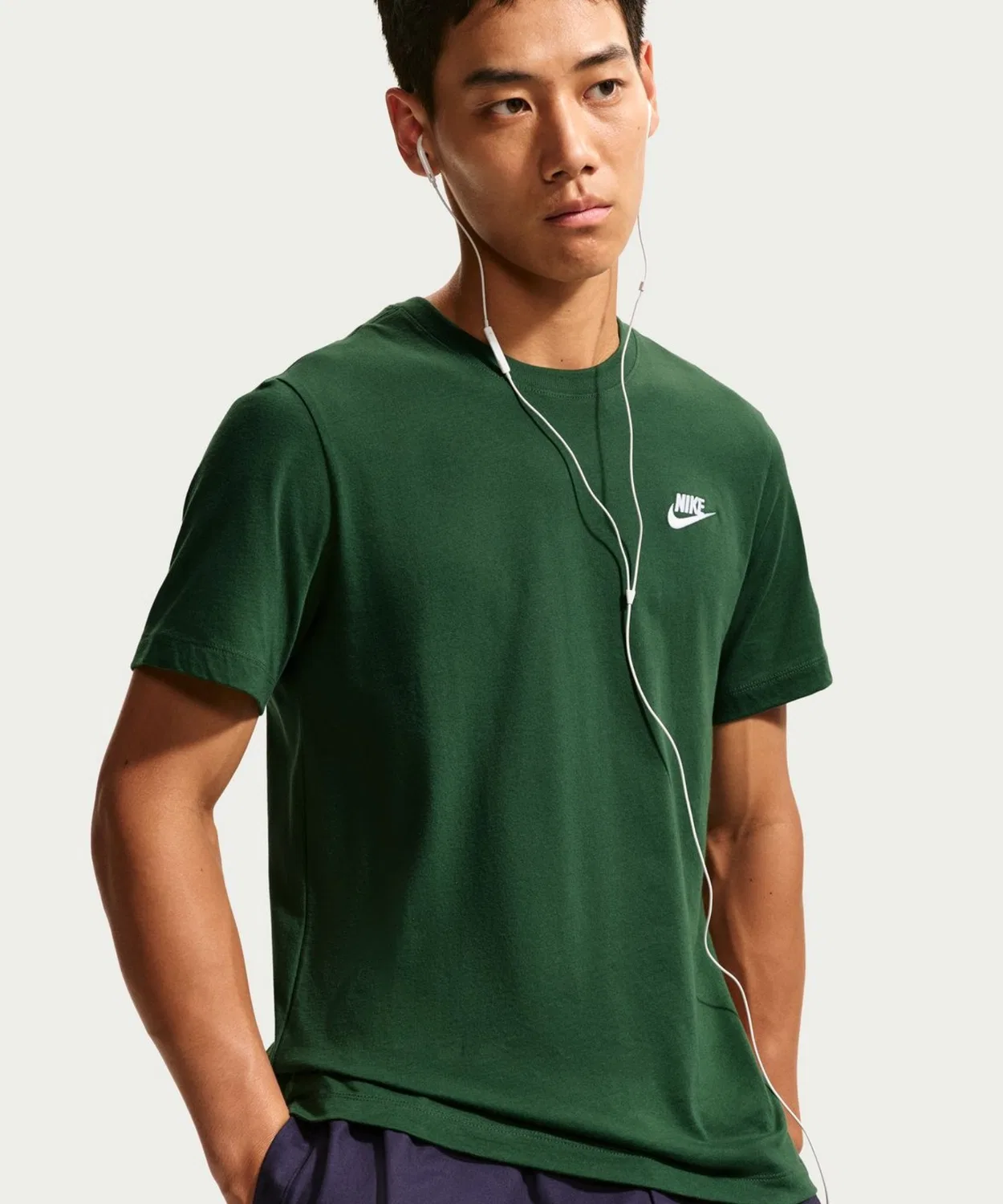 Мужская футболка с коротким рукавом NIKE NSW Club, Dark Green