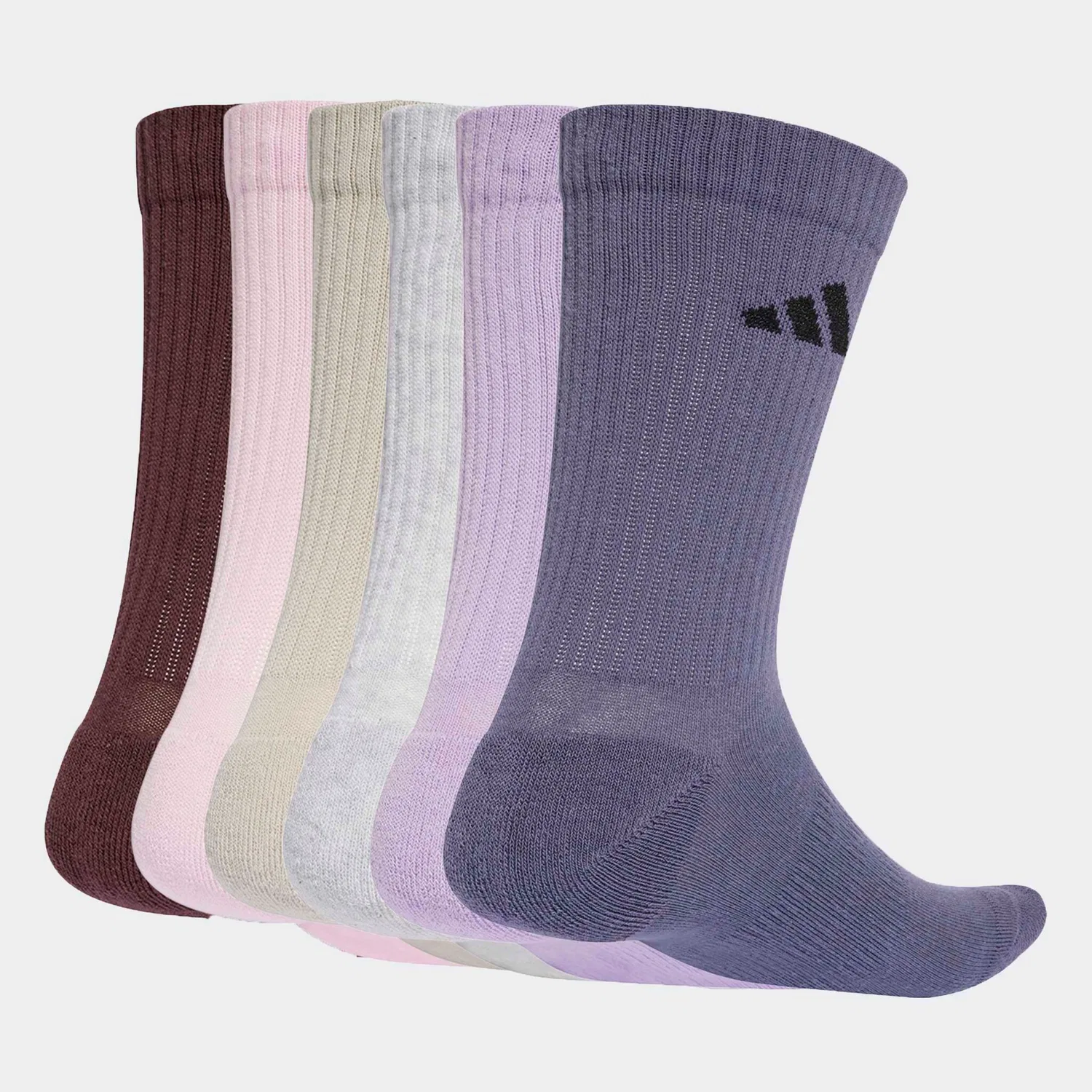 Мужские компрессионные носки с поддержкой свода стопы Adidas Performance, Aurora Ruby / Preloved Violet / Powder Plum / Light Grey Heather — фото 2