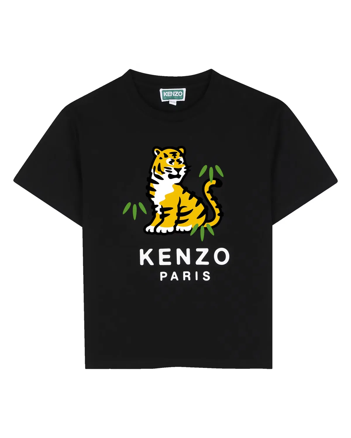 Детская футболка для мальчиков с принтом Kenzo Kids, Negro