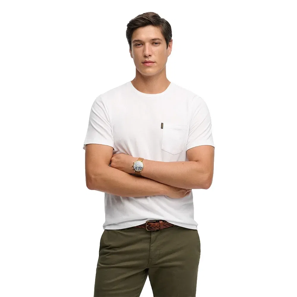 Мужская футболка с нагрудным карманом Classic Essential Pocket Superdry, White