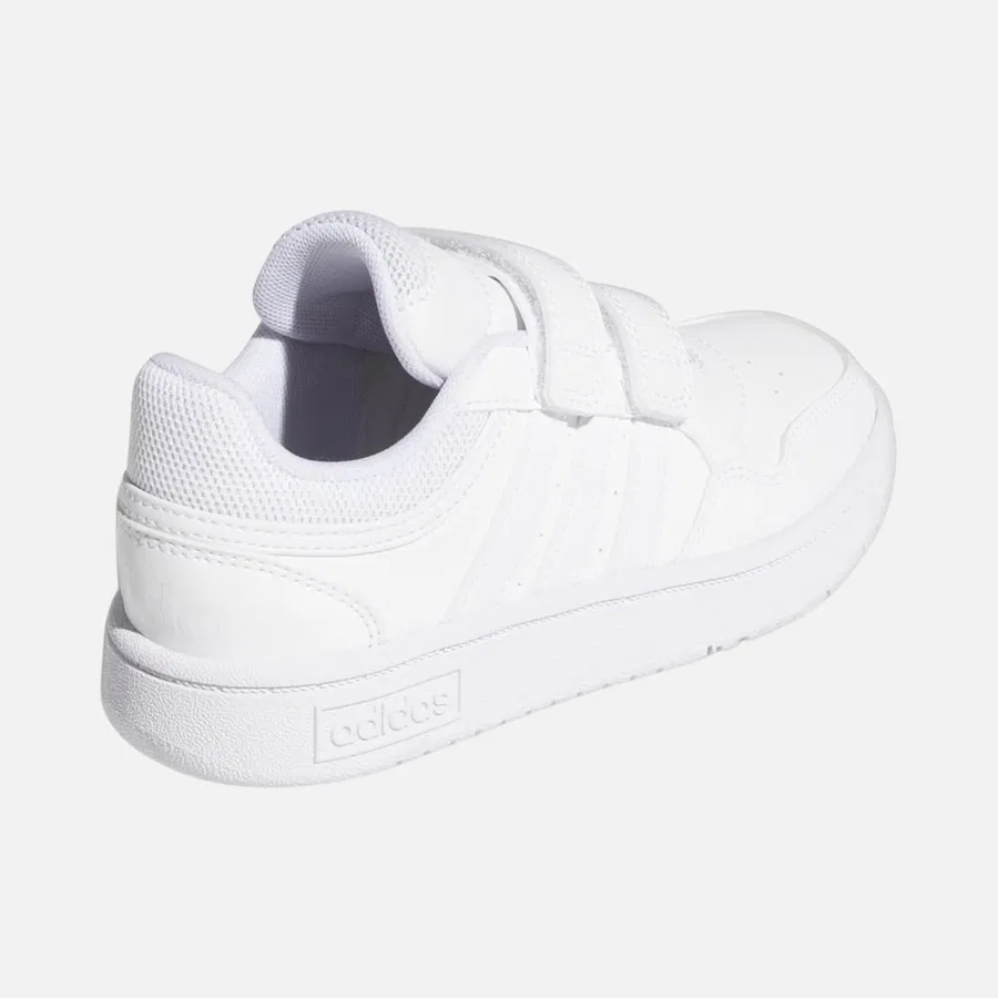 Детские спортивные кроссовки с закрытым носком Hoops 3.0 (PS) adidas, Белый — фото 3