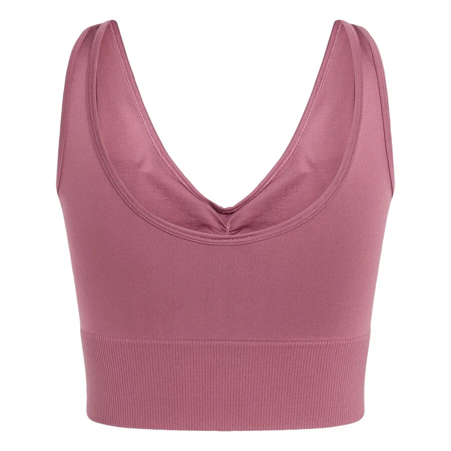 Спортивный бюстгальтер Bralette Essentials от ADIDAS ORIGINALS бордового цвета — фото 3