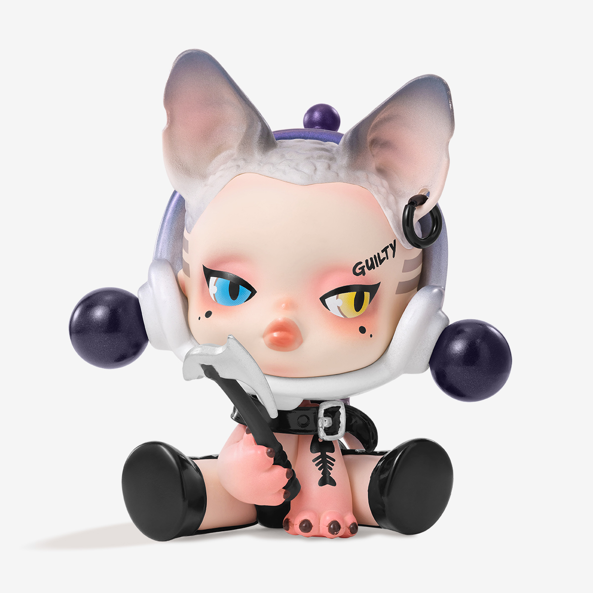 

Фигурка Pop Mart Skullpanda The Mare of Animals Series, The Feline