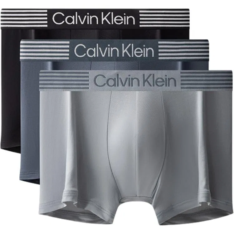 Мужские боксеры-слипы 3 шт Space Black/Coconut Gray/Graphite Gray Calvin Klein