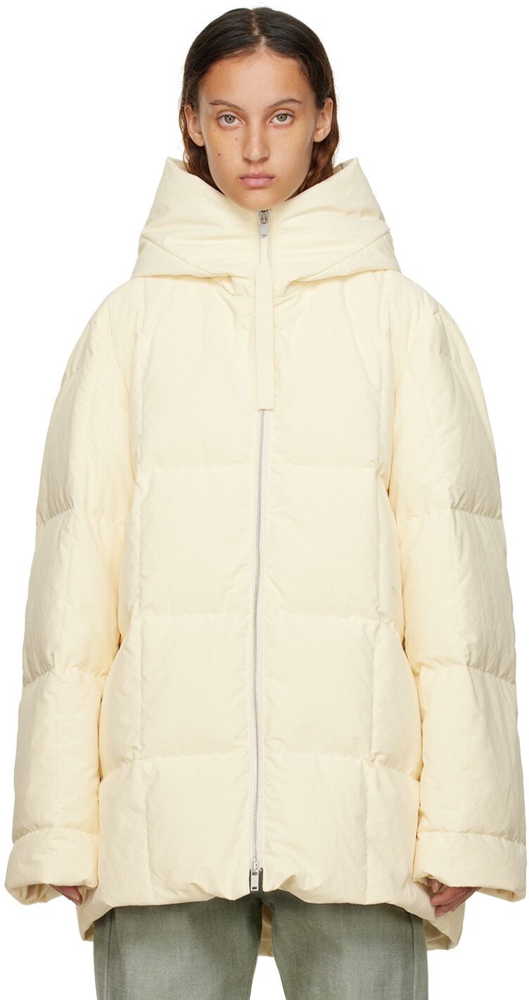 

Стеганый пуховик Off-White Jil Sander, Серый, Стеганый пуховик Off-White Jil Sander