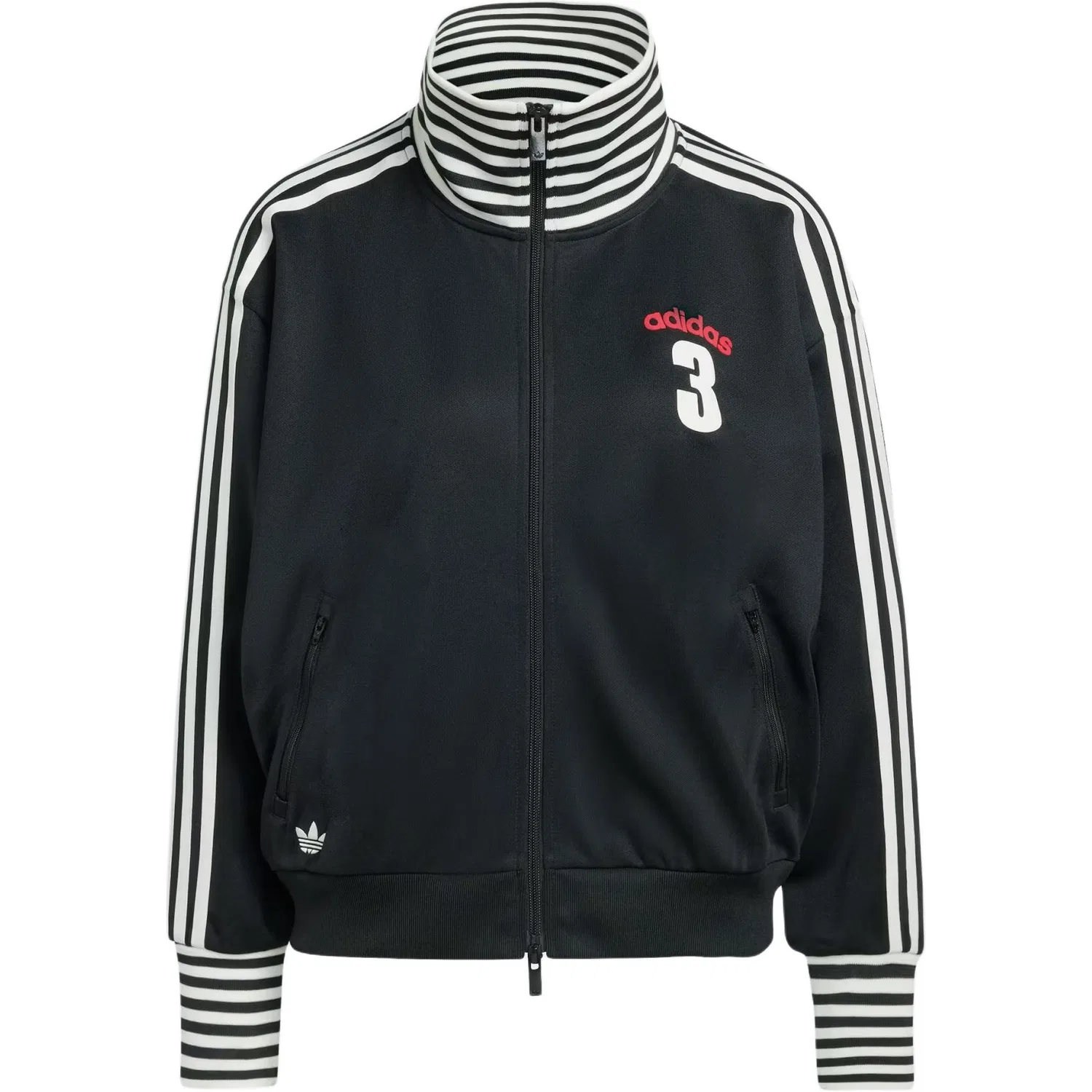 Куртка с полосками и молнией, Adidas Originals, Black