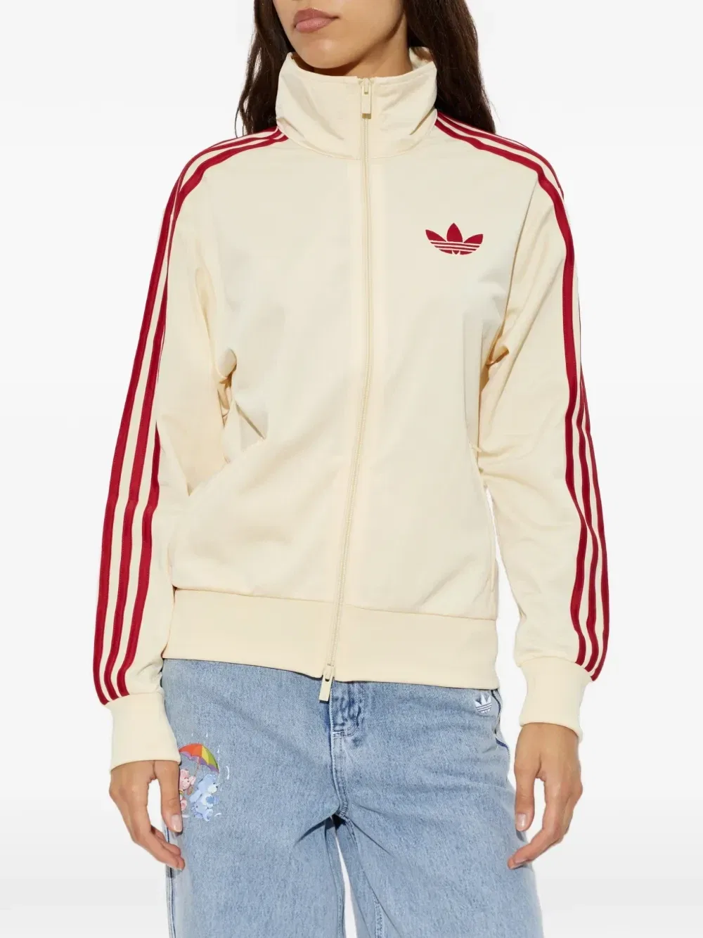 Олимпийка свободного кроя Firebird Adidas, бежевый — фото 3