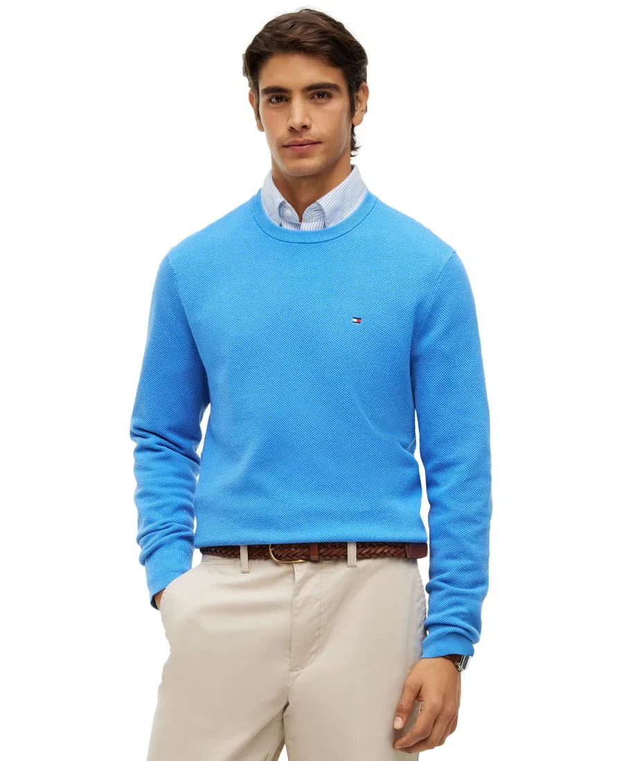 Свитшот Essential Texture из хлопка Tommy Hilfiger, Blue Spell