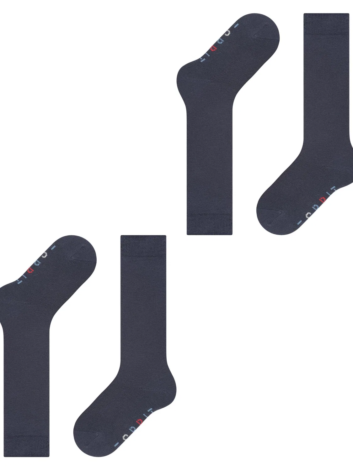 Носки Esprit Foot Logo 2-Pack темно-синего цвета — фото 2