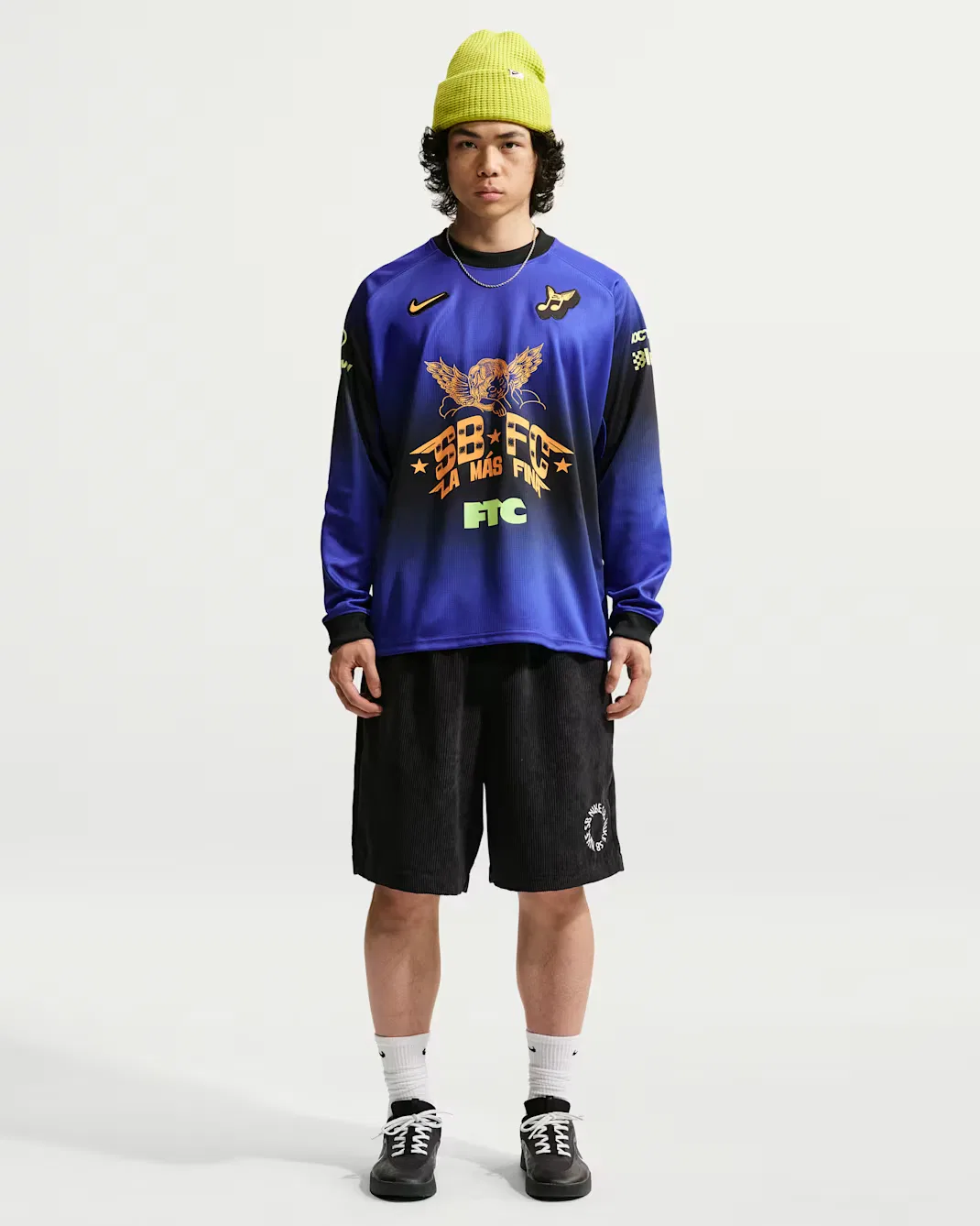 Футболка для скейтбординга с длинными рукавами Nike SB, Dark Concord — фото 4