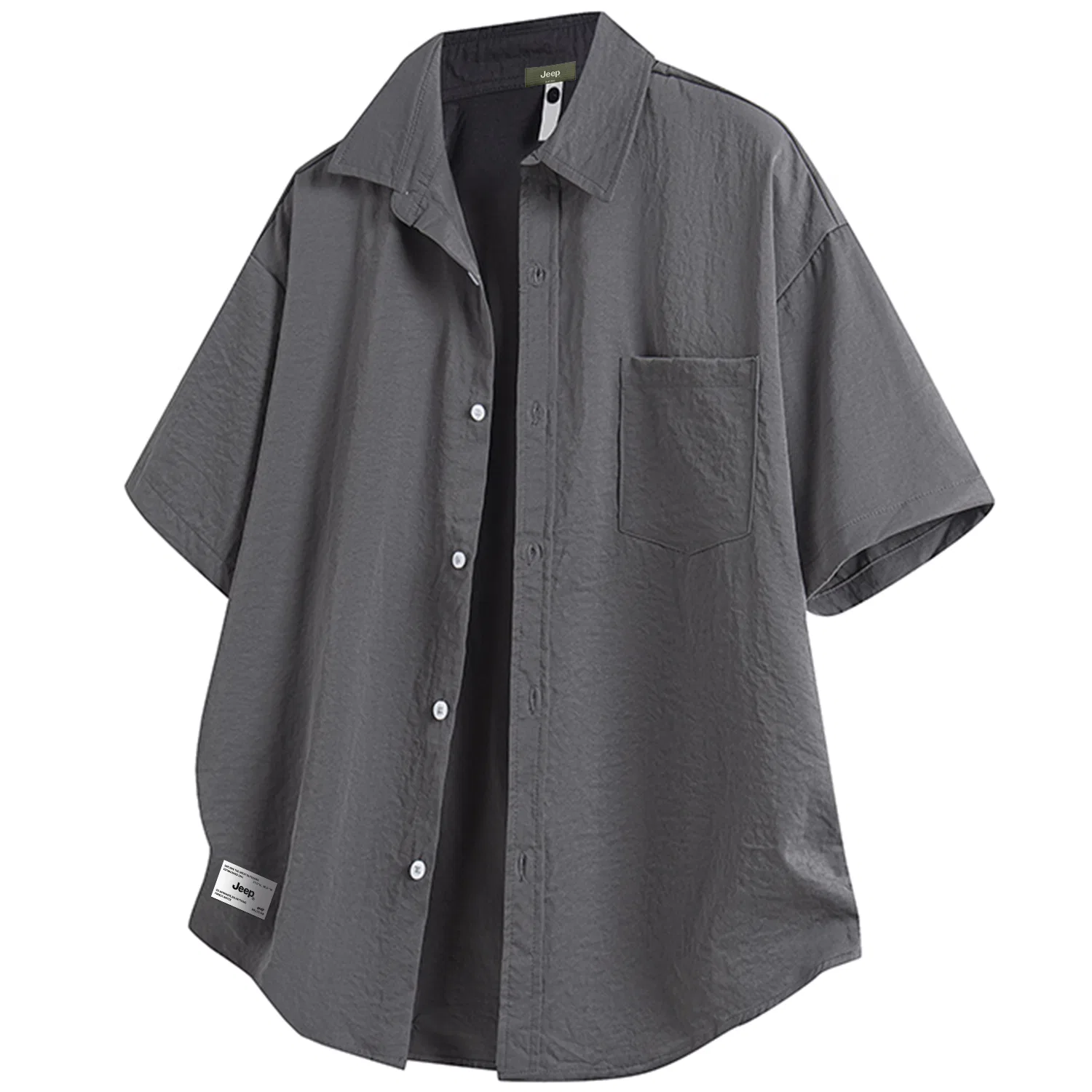 Детская рубашка с коротким рукавом Jeep Leisure Collection, Carbon Gray
