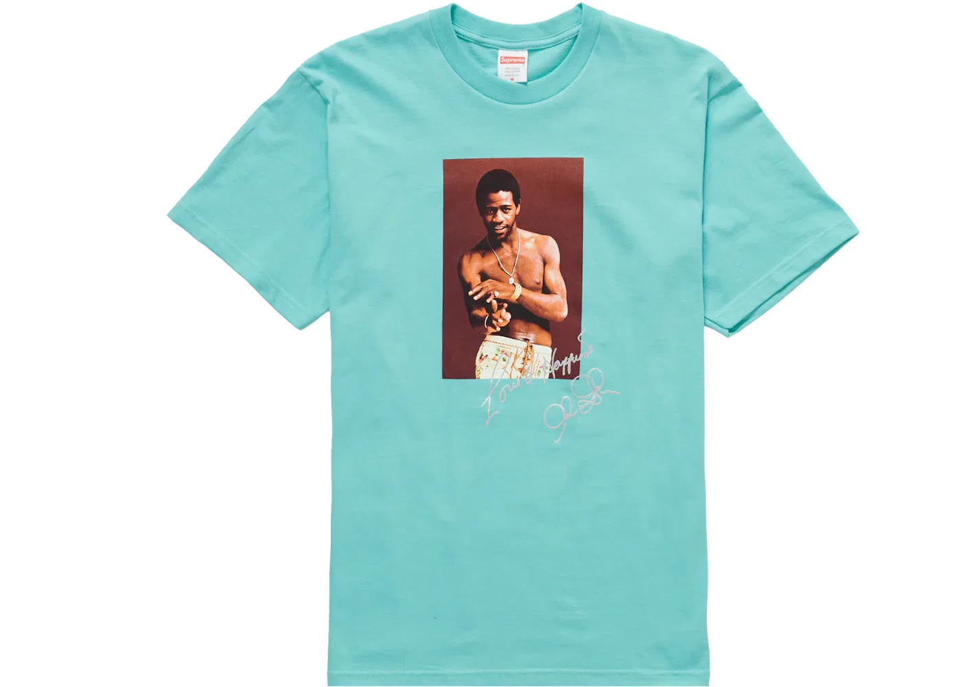 Мужская футболка с принтом Supreme SS22 Tee, Teal