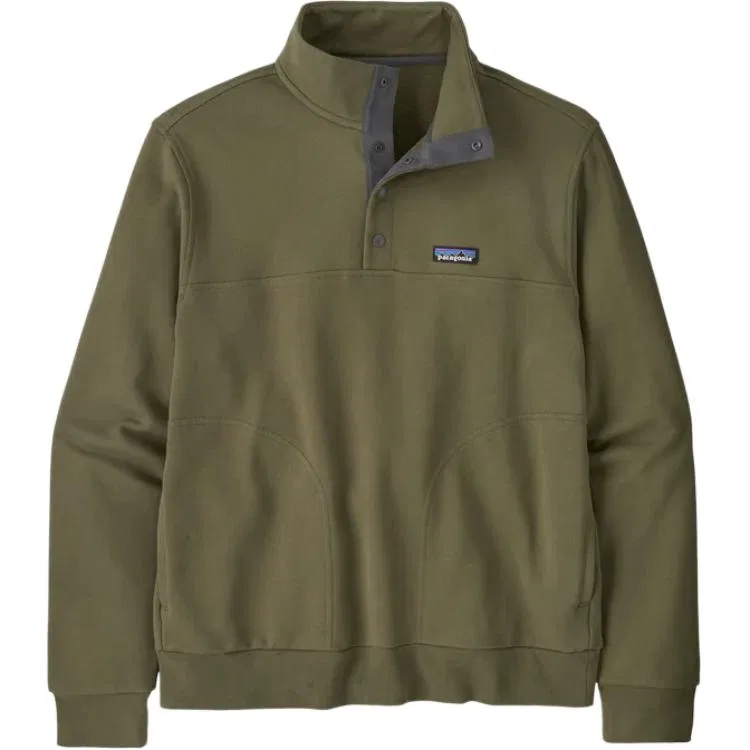 Мужская толстовка Snap-T на кнопках Patagonia, Basin Green