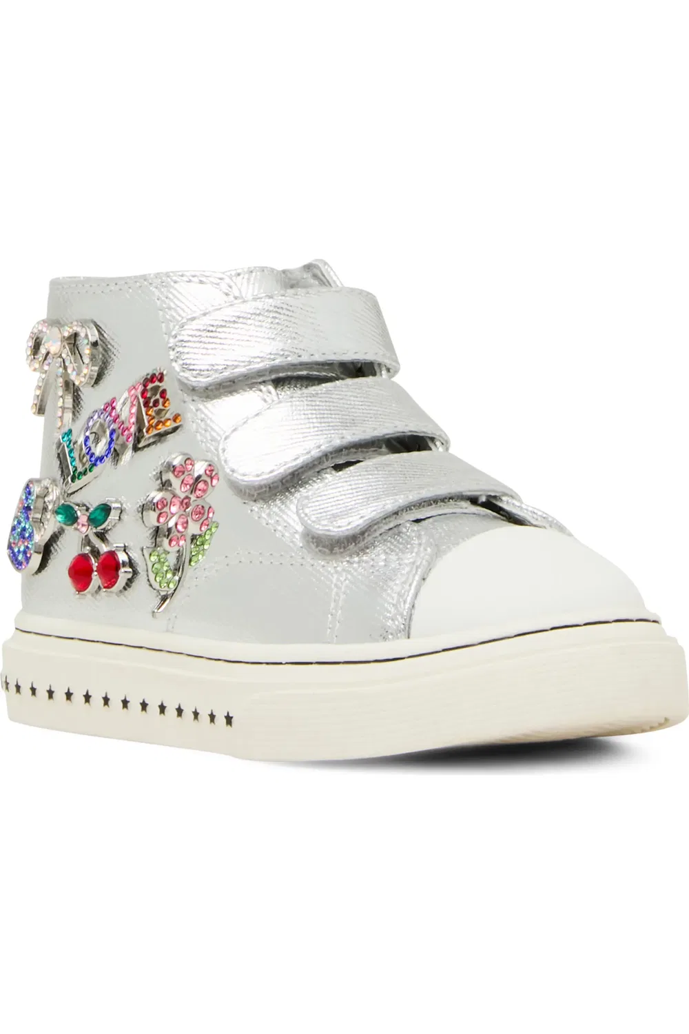 Кроссовки детские с блестками TJoycee Steve Madden, Silver