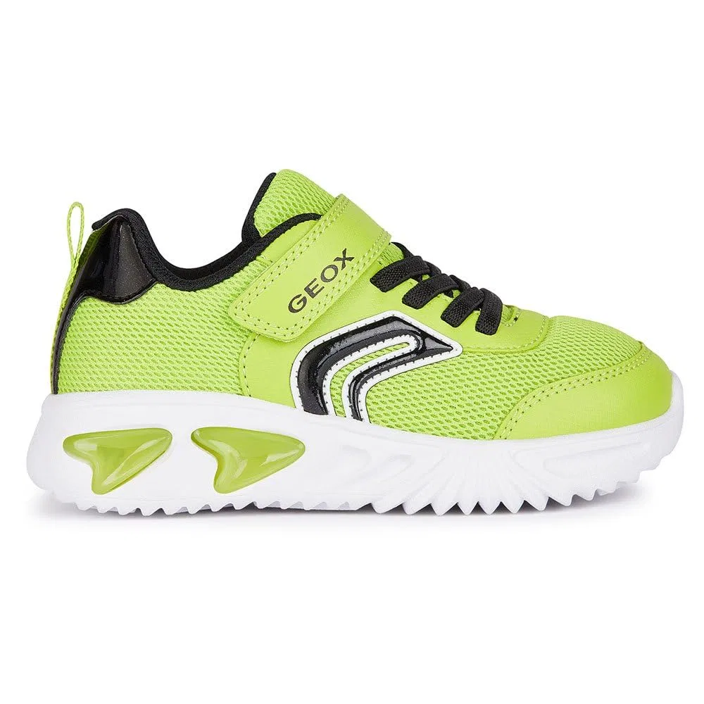 Детские кроссовки для мальчиков с липучкой J Assister Boy C Geox, Lime Black