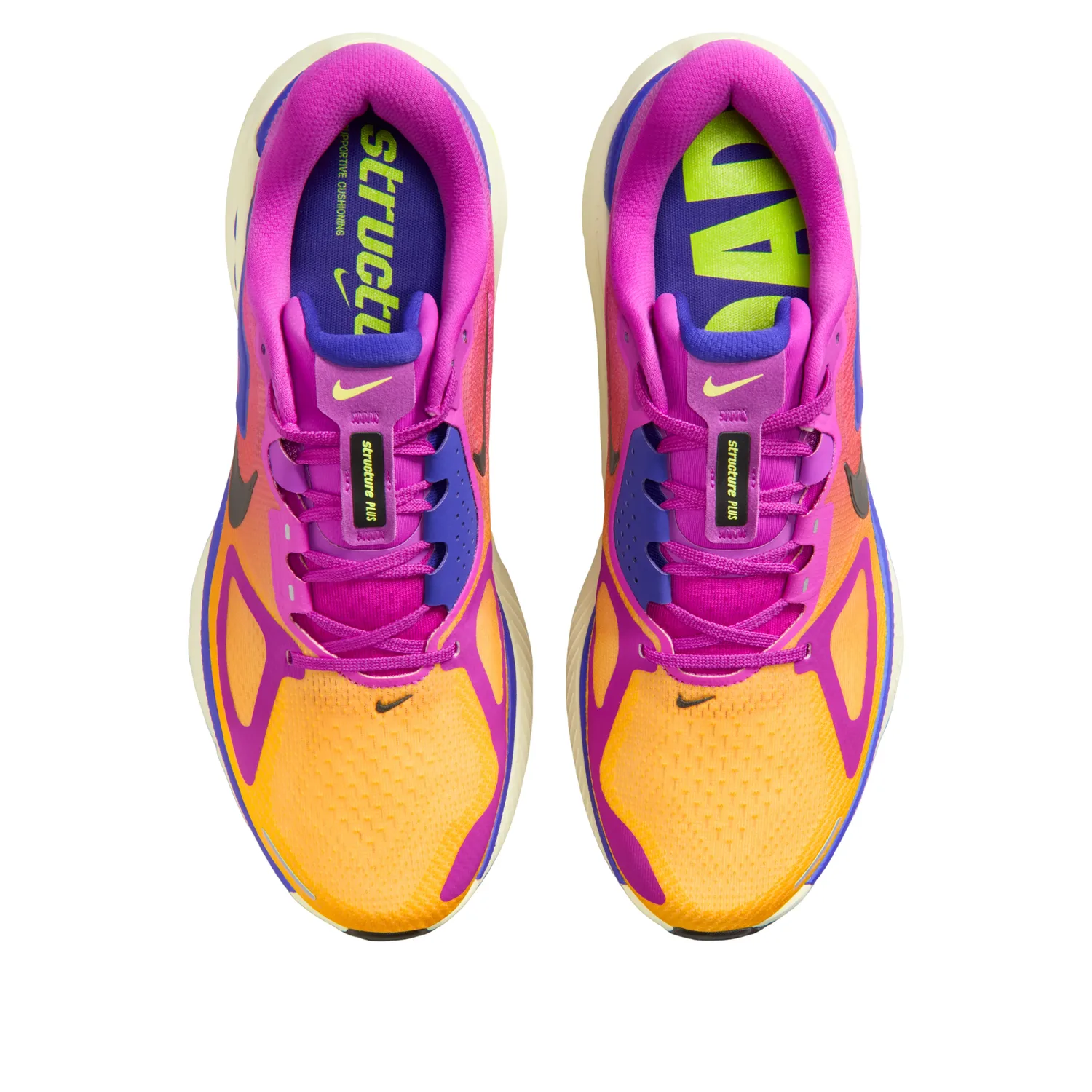 Кроссовки Nike Structure Plus 'Hyper Violet Citron Pulse', фиолетовый — фото 2