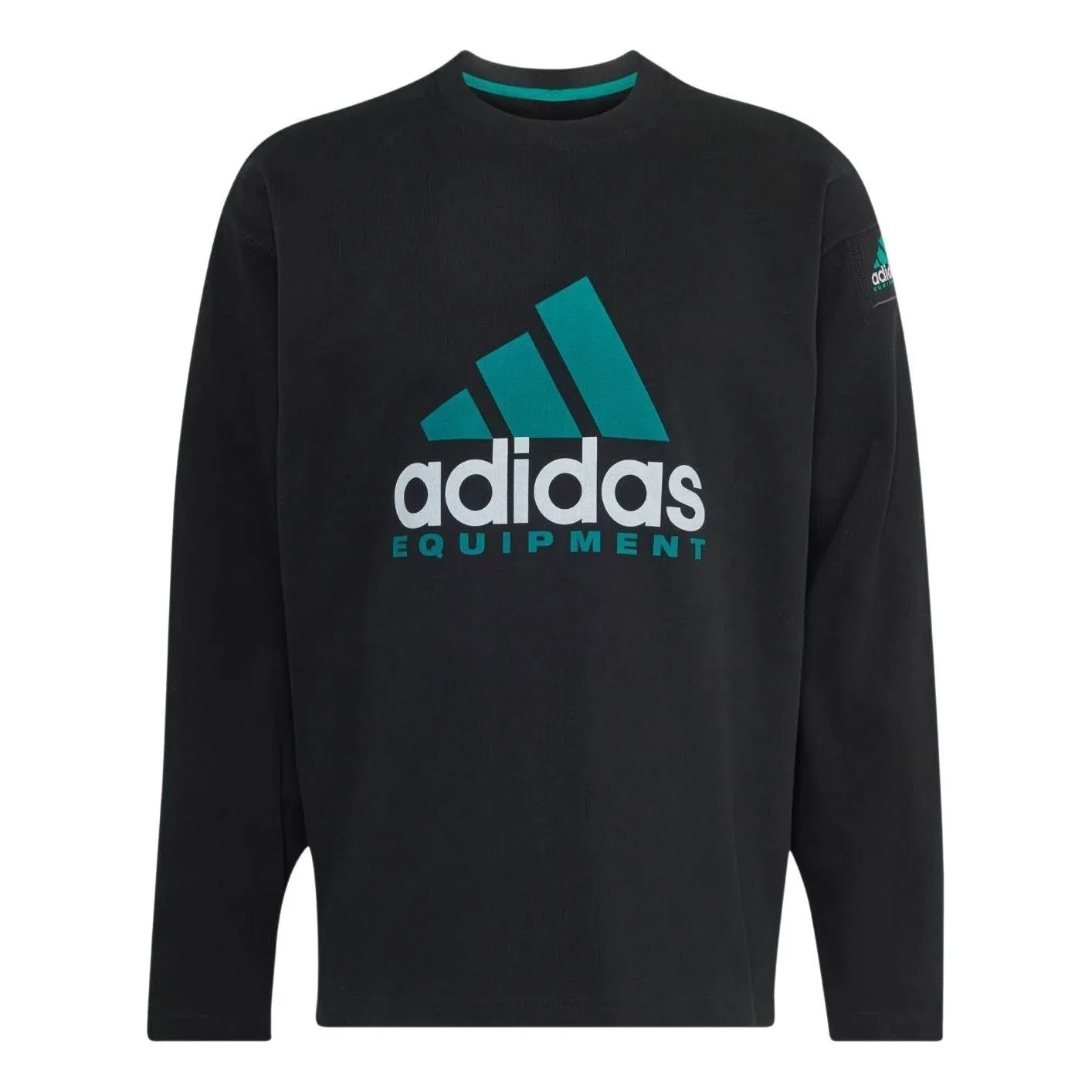 Мужская футболка Equipment Essentials T-Shirt Asia Sizing 'Black' adidas, черный