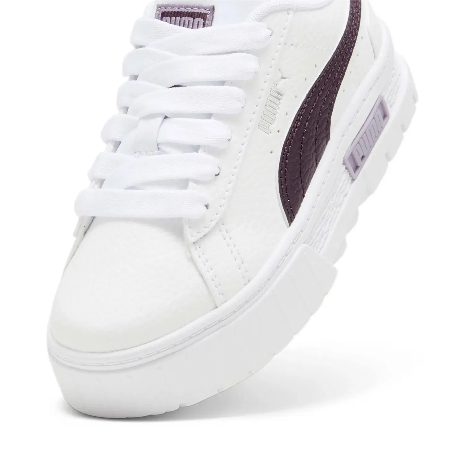 Детские кроссовки с верхом из искусственной кожи Mayze Lth Puma, Weiss — фото 3