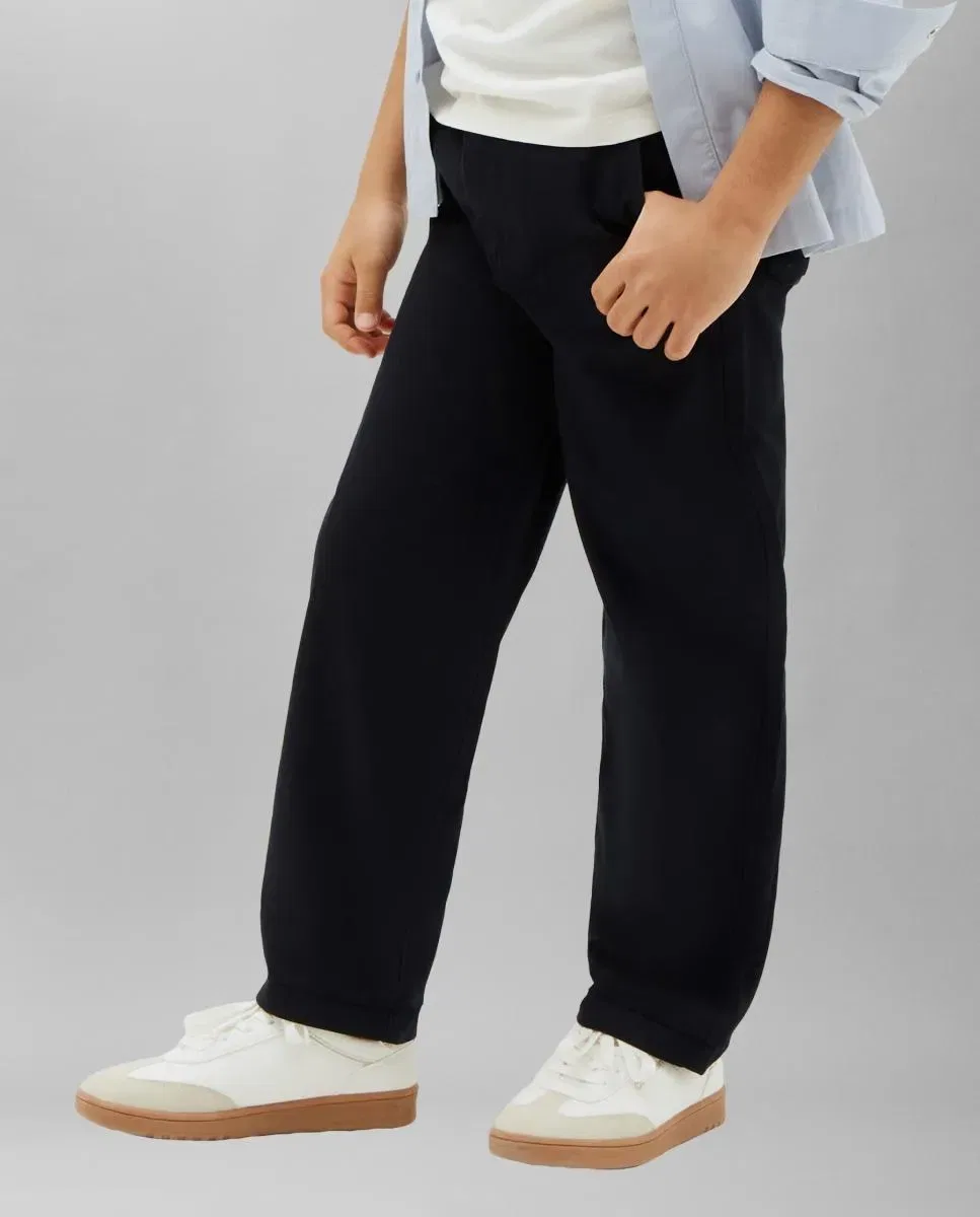 Детские брюки для мальчиков текстурированные Chinos Calvin Klein, Negro — фото 2