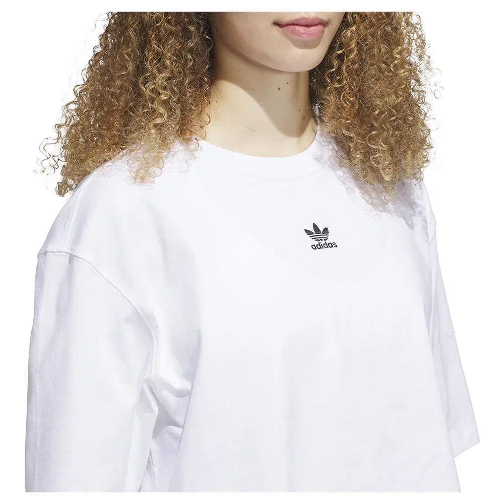 Футболка с коротким рукавом Essentials Crop Adidas Originals, белый — фото 4