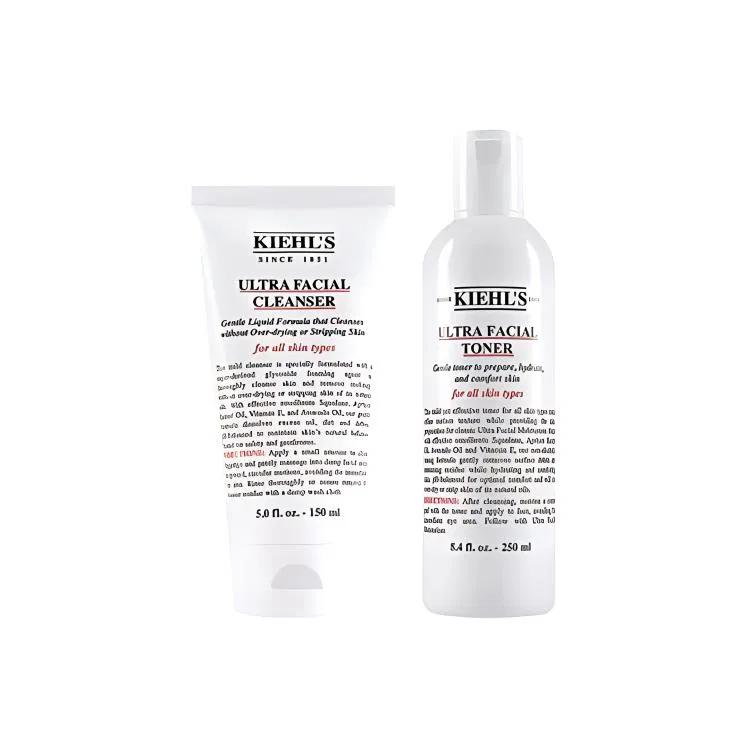 Набор для ухода за кожей Ultra Facial Cleanser 150ml and Ultra Facial Toner 250ml Kiehl's