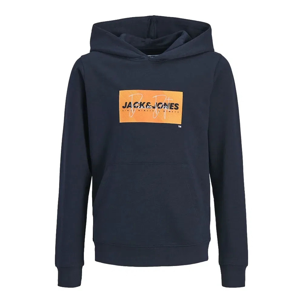 Худи Cole Print Jack & Jones, синий — фото 3