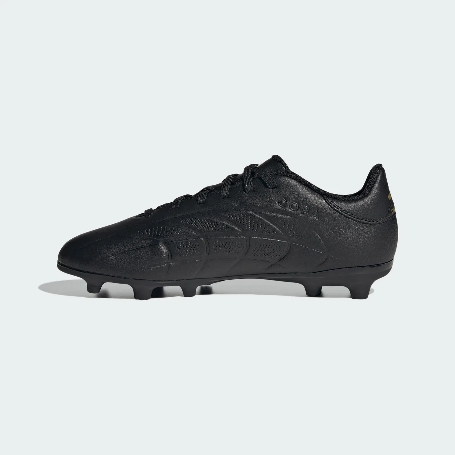Детские футбольные бутсы с синтетической кожи Copa Pure Ii Club Flexible Ground Adidas, Black Carbon Gold Metallic — фото 2