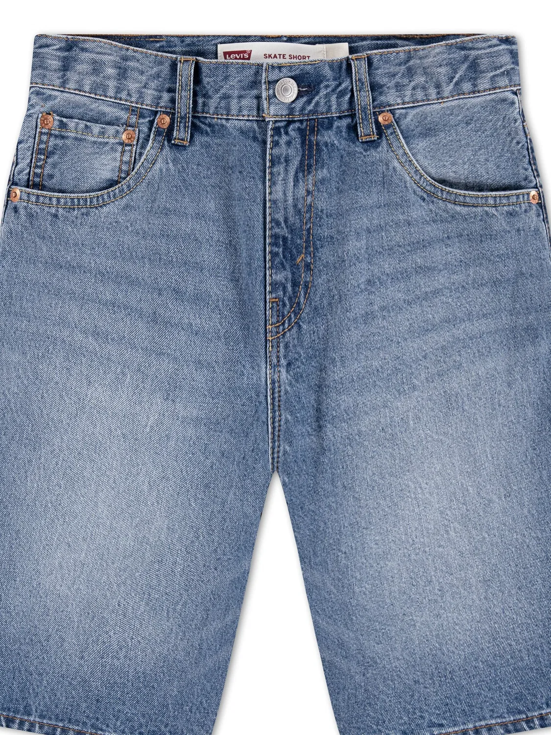 Шорты джинсовые мешковатые Levi's, синие — фото 2