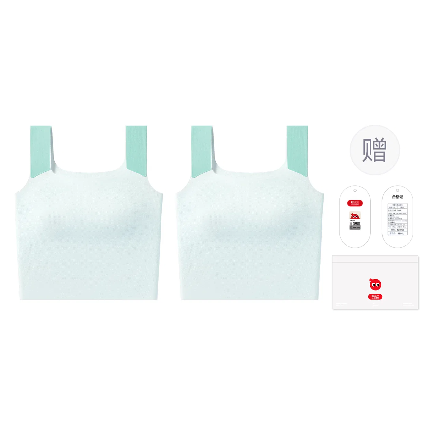 Детский топ для девочек с круглым вырезом Red bean, Light Blue