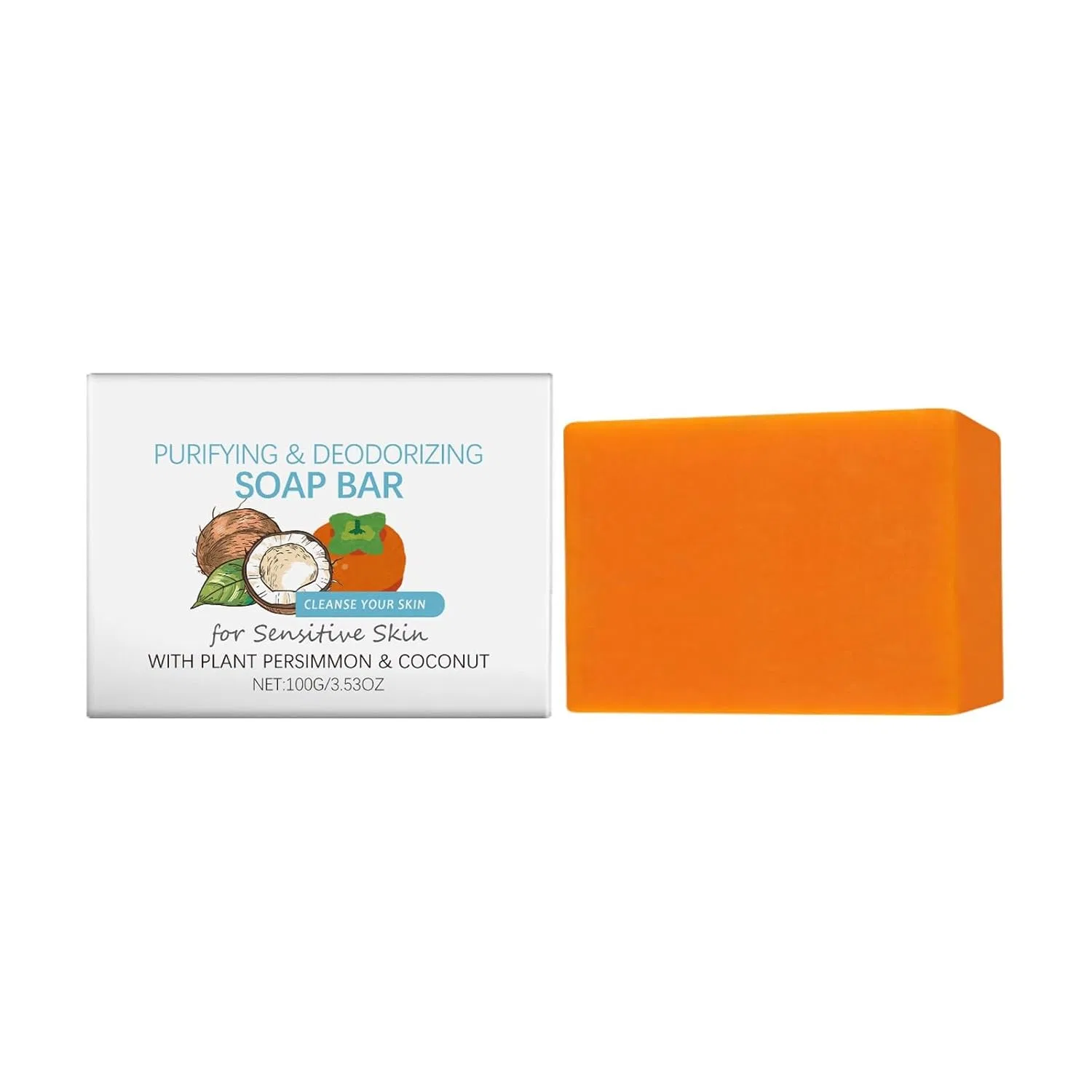 Мыло хурма для тела, Generisch, 104 г, Orange