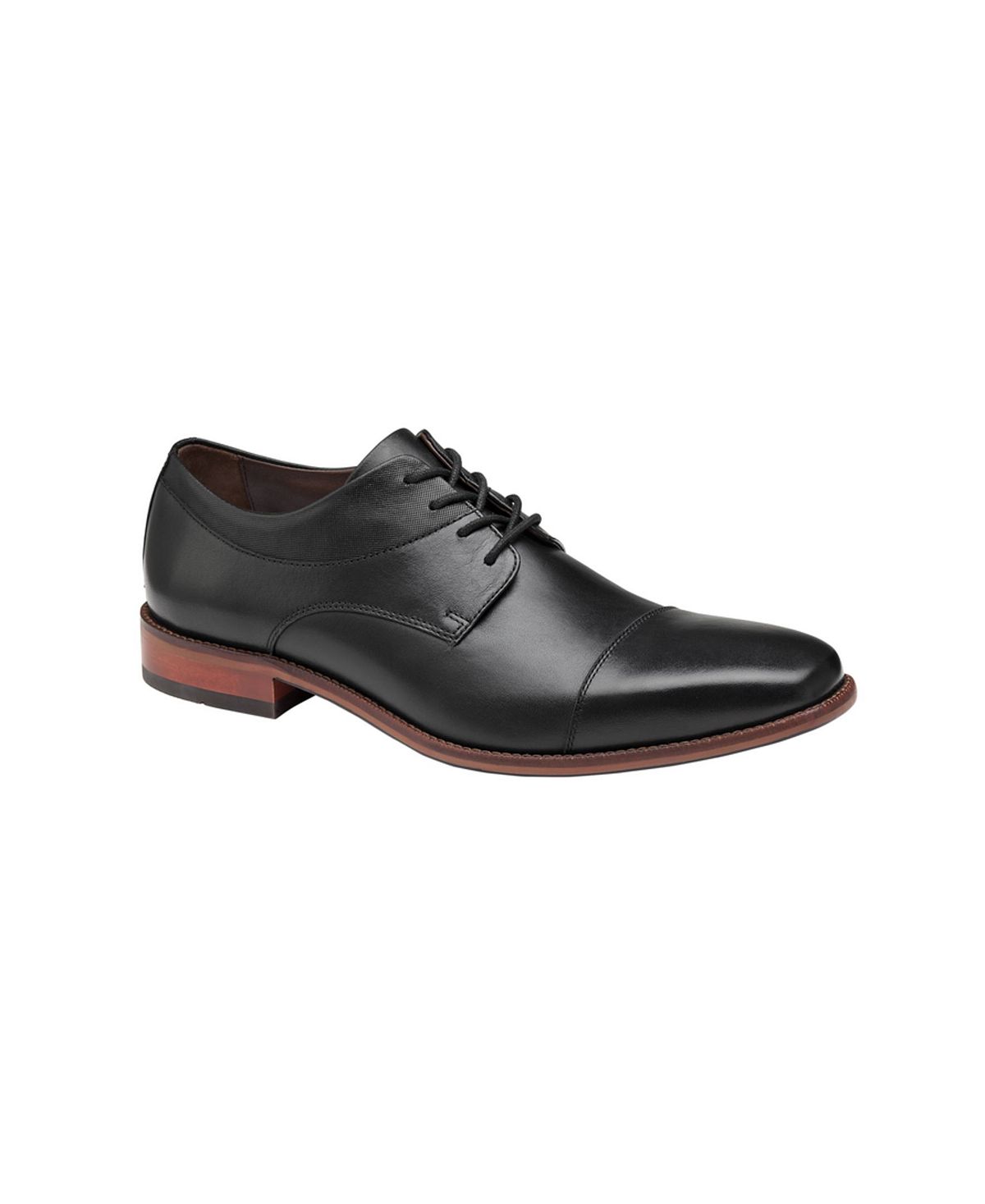 Мужские оксфорды archer cap toe Johnston & Murphy, черный - фото