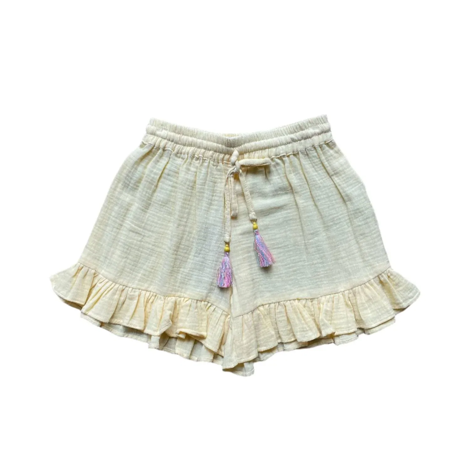 Детские шорты для девочек с воланами Frill Yellow BELA & NUNI, желтый