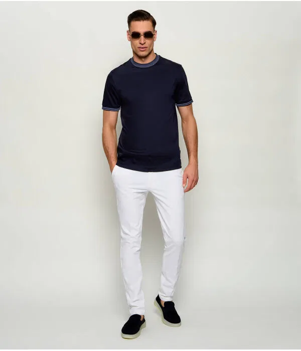 Мужская футболка с V-образным вырезом H-Tessler Slim Fit BOSS, Blu Marino — фото 2