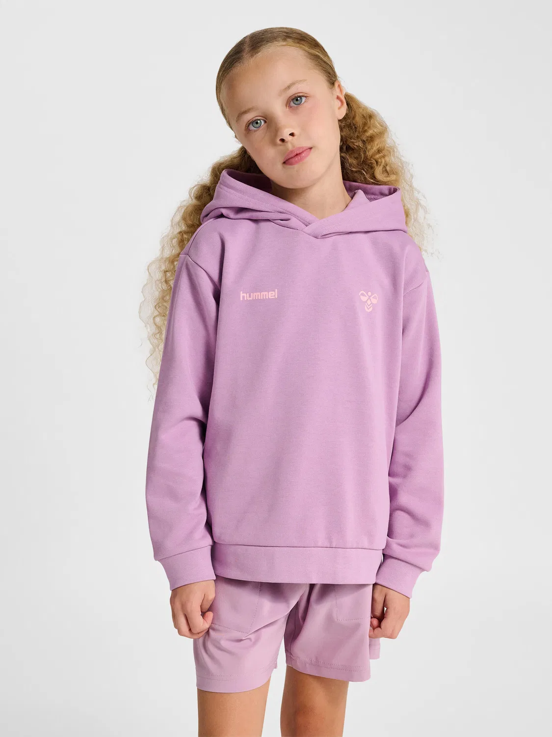 Детское худи с принтом Hmljr Graphic Hummel, Violett