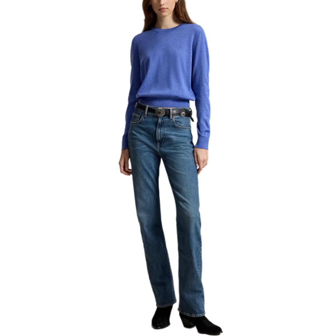 Женский свитер с круглым вырезом Blue Polo Ralph Lauren, Blue — фото 3