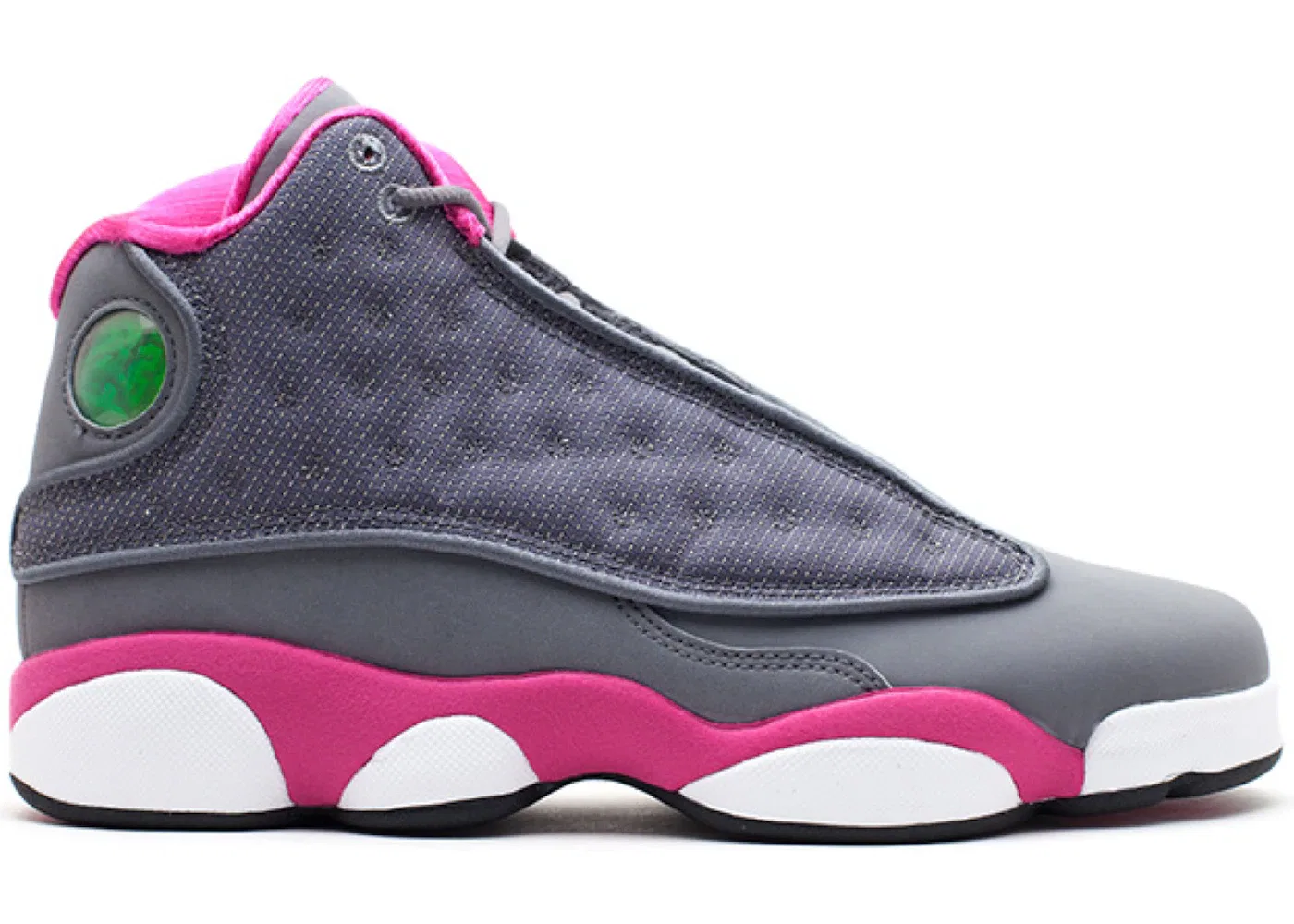 Детские кроссовки Lifestyle с контрастными элементами Jordan 13 Retro Jordan, Cool Grey/Fusion Pink-White