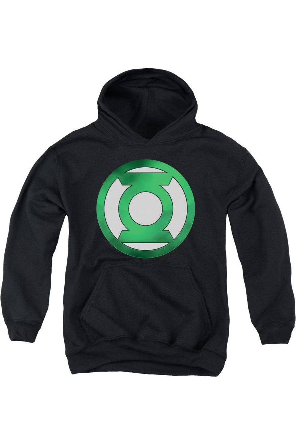 

Толстовка с капюшоном Green Lantern с хромированным логотипом для молодежи Gildan