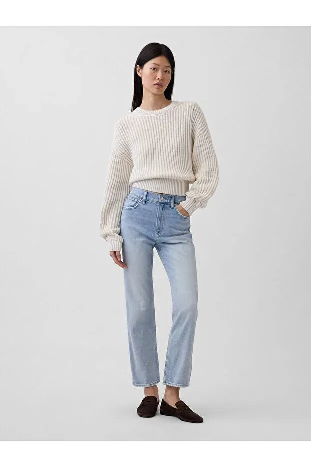 Женские джинсы с высокой посадкой Gap, Light Blue000