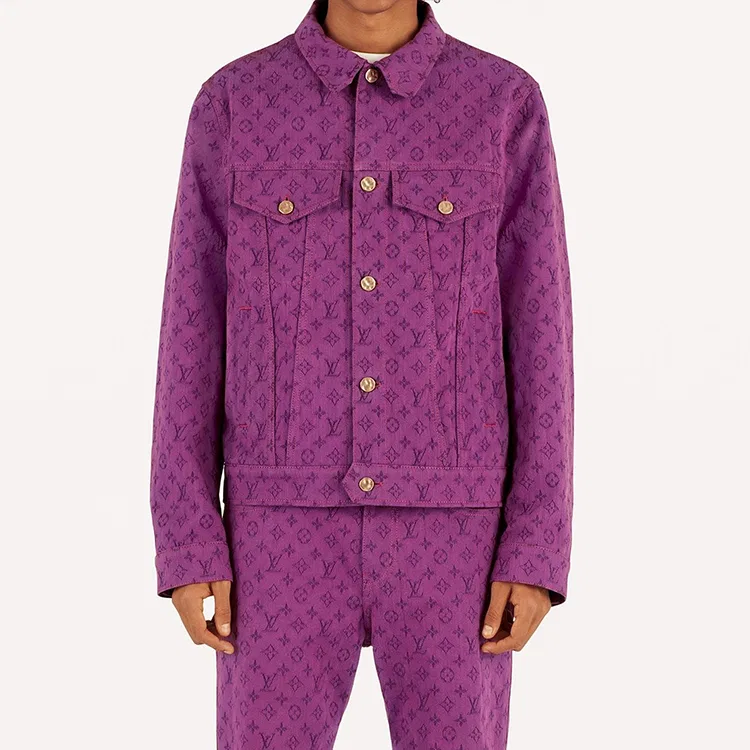 Мужская джинсовая куртка LOUIS VUITTON, Purple — фото 4
