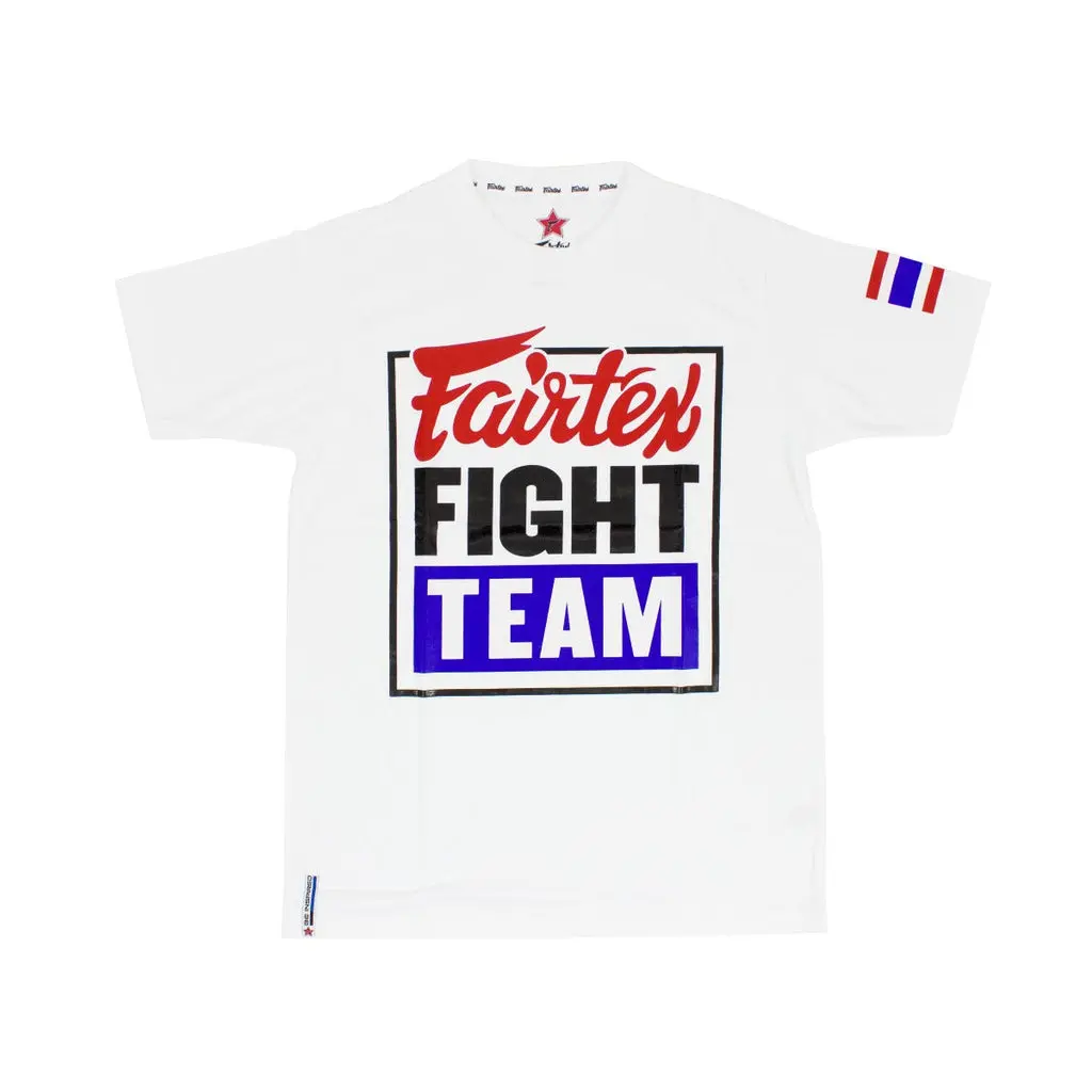 

Спортивная футболка Fairtex "Fairtex Fight Team", размер XS, белый/синий
