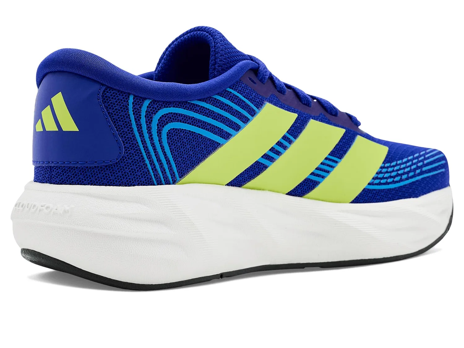 Кроссовки Galaxy 8 Shoes (для больших детей) Adidas Kids, Lucid Blue/Frozen Lemon/Lucid Ray Blue — фото 4