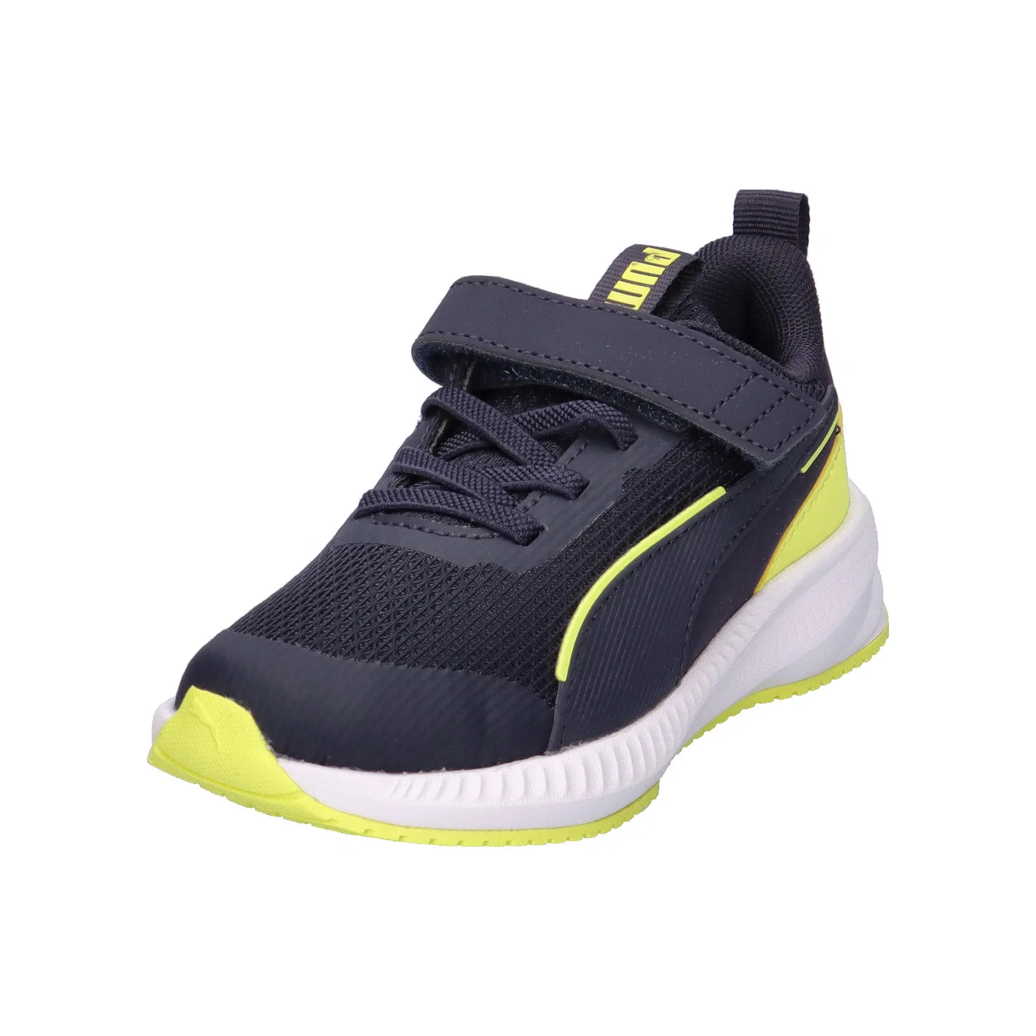 Детские кроссовки с текстильным верхом Flyer 3 AC+ PS Puma, Dunkelblau Schwarz — фото 4