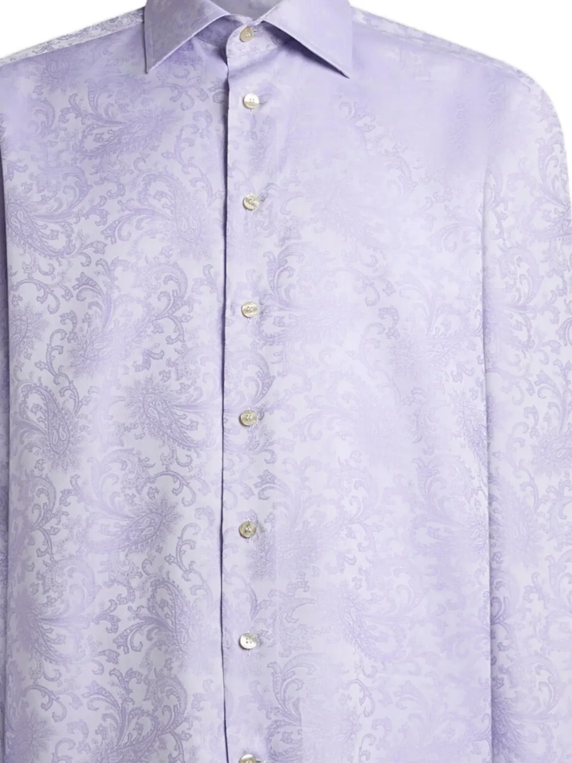 Рубашка с жаккардовым узором paisley ETRO, фиолетовый — фото 2