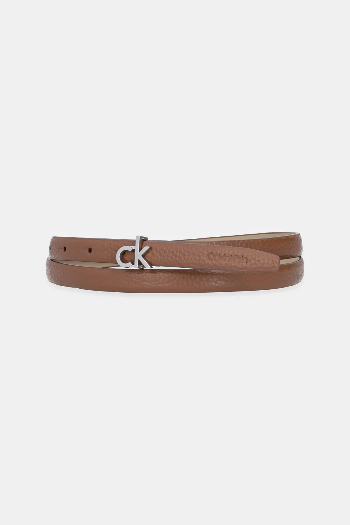 

Кожаный ремень Calvin Klein, коричневый