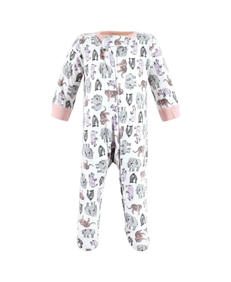 Комплект из 3 боди-комбинезонов Natural Cotton Sleep and Play Touched by Nature, Girl Endangered Safari — фото 2