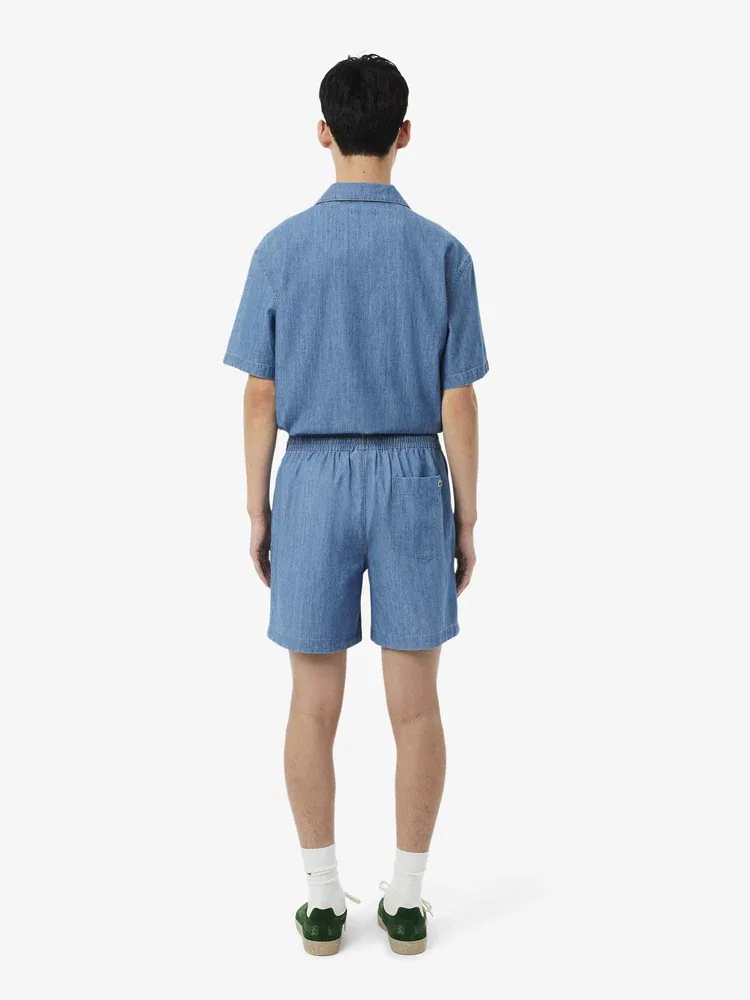 Шорты джинсовые Relaxed Fit LACOSTE, Royal Blue — фото 3