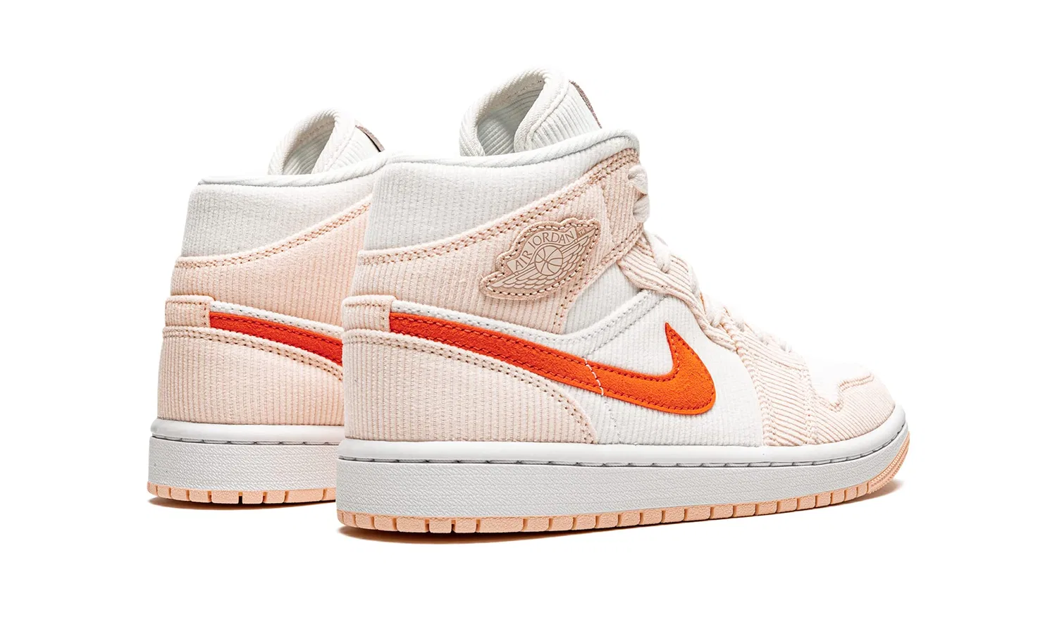 Мужская футболка хлопковая Club Tee NIKE, Sail Orange Orange Quartz — фото 3