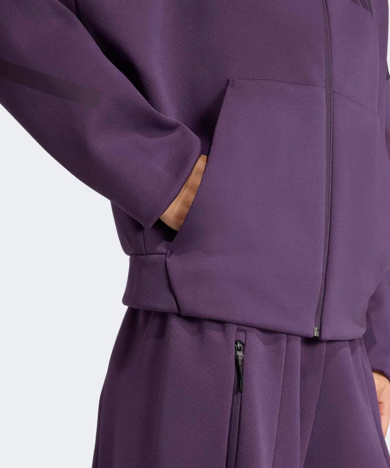 Женский худи с длинным рукавомAdidas Z.N.E. Full Zip, Violett — фото 4